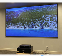 110 "4K PET cristal ultra courte portée projecteur cadre fixe Ust ALR écran lumière ambiante rejetant l'écran de Projection pour Vava 4k