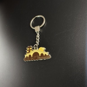 Llavero de Esmalte Duro/Blando Personalizado, Diseño de Personajes de Dibujos Animados, Animales y Lugares Emblemáticos, Anillo Metálico <span class=keywords><strong>para</strong></span> Llaves, Colgante de Recuerdo <span class=keywords><strong>para</strong></span> Regalo - Product Image 4