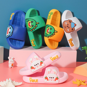 Chaussures de plage dinosaures pour jeunes enfants, sandales à enfiler pour tout-petits, pantoufles d'été de plage à motif dessin animé pour garçons et filles, chaussons de douche - Product Image 2