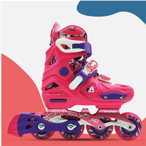 Vente directe d'usine de haute qualité chaussures de patin à 4 rouleaux patins à roulettes clignotants réglables pour filles enfants pour le printemps hiver - Product Image 4