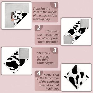 Magic Makeup Bag,Self Adhesive Magic Makeup Wrap Cloth,Travel Portable Cosmetic Bag Reusable Portable Cosmetic Bag - Product Image 4