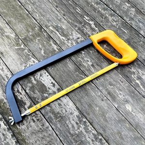 Cadre de scie à métaux de 12 pouces avec lame bimétallique de 24 TPI, scie à main adaptée au métal, au bois, au <span class=keywords><strong>PVC</strong></span>, à la <span class=keywords><strong>menuiserie</strong></span> - Product Image 5