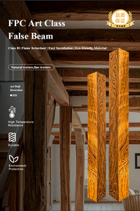 Tablero de <span class=keywords><strong>Madera</strong></span> Sintética PU con Simulación de Grano de <span class=keywords><strong>Madera</strong></span>, Revestimiento de Pared Exterior con Diseño de Piedra Antigua - Product Image 4