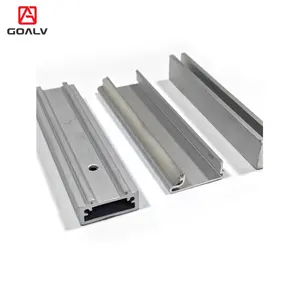 Suku cadang rangka tabung persegi Anodize 40X80 ukiran asam sikat pemoles profil ekstrusi aluminium Heatsink