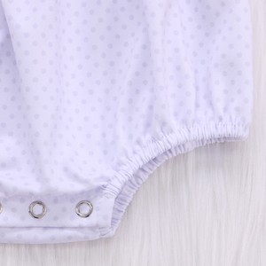 Happy Luoka ODM Boutique Cute Spring Summer Pink Balloon Dots Baby Girl Ruffle <span class=keywords><strong>pagliaccetto</strong></span> - Product Image 5
