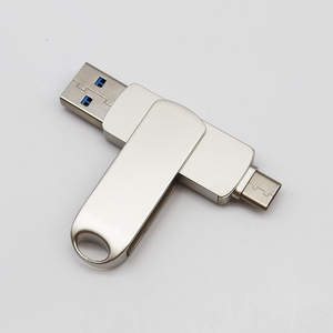 Xoay 2 trong 1 USB C Pendrive điện thoại OTG bộ nhớ ổ đĩa 32GB 64GB 128GB biểu tượng tùy chỉnh kim loại USB Flash Drive cá nhân <span class=keywords><strong>Memory</strong></span> <span class=keywords><strong>Stick</strong></span> - Product Image 4