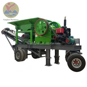 Trituradora de Mandíbulas Portátil para Operaciones en Cantera, Trituradora de Mandíbulas Resistente con Tamaño de <span class=keywords><strong>Descarga</strong></span> Ajustable, Trituradora de Mandíbulas para <span class=keywords><strong>Roca</strong></span> Dura - Product Image 1