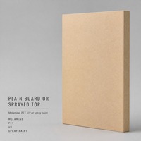 Panneau MDF E1 moderne de 25 mm d'épaisseur, résistant et robuste, pour tables et comptoirs de cuisine et d'extérieur