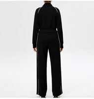 Nouvel ensemble de survêtement élégant pour femme, collection Printemps 2026, avec haut et pantalon de sport color block, idéal pour le jogging et les loisirs