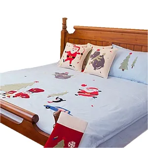 New christmas design china textile fabric bedsheet pillow printed polyester fabric cartoon