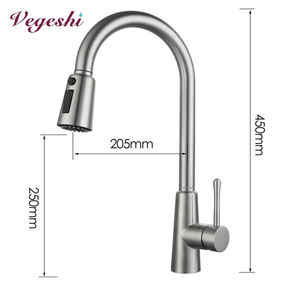 Robinets <span class=keywords><strong>de</strong></span> cuisine 3 voies en acier inoxydable 304, douchette d'évier noire, robinetterie sanitaire en laiton mitigeur <span class=keywords><strong>de</strong></span> cuisine - Product Image 6