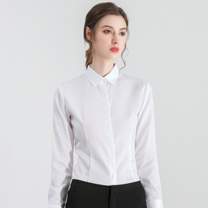 <span class=keywords><strong>Chemise</strong></span> professionnelle en coton à manches longues et boutons dissimulés pour femmes <span class=keywords><strong>chemise</strong></span> habillée d'affaires pour femmes vente en gros de chemises <span class=keywords><strong>sans</strong></span> <span class=keywords><strong>repassage</strong></span> - Product Image 5