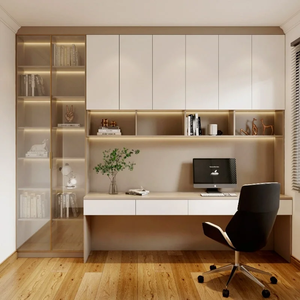Set Camera da Letto Personalizzabile in Stile Moderno, Ecologico, in <span class=keywords><strong>Alluminio</strong></span>, con <span class=keywords><strong>Armadio</strong></span> e Scrivania di Grande Capacità per Soggiorno - Product Image 5