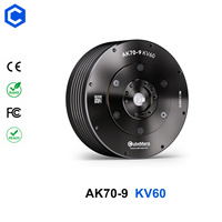 Moteur servo brushless CubeMars AK70-9 KV60 48V à engrenage planétaire plat pour robot humanoïde avec encodeur