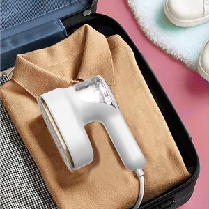 110V 220V 1100w Portable 2 en 1 Design LED Affichage Blanc et 3 Vitesses Handy Steamer <span class=keywords><strong>ou</strong></span> Flat Iron Handheld Steamer - Product Image 6