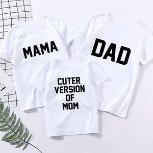 Conjuntos de Ropa de Alta Calidad para Padres e Hijos, Camiseta de Manga Corta, Conjuntos a Juego para Mamá e Hijo, Papá e Hija, Conjuntos de Mamá y Yo - Product Image 4
