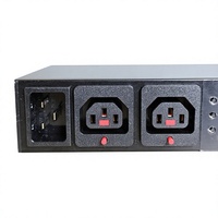 YESEEDER Smart Rack Mini PDU Pequeño de 2C13 Vías, 16A 230V, Uso Industrial, 2RJ45, 485, USB, IP Independiente, SNMP, MODBUS, MQTT, SMTP, PING