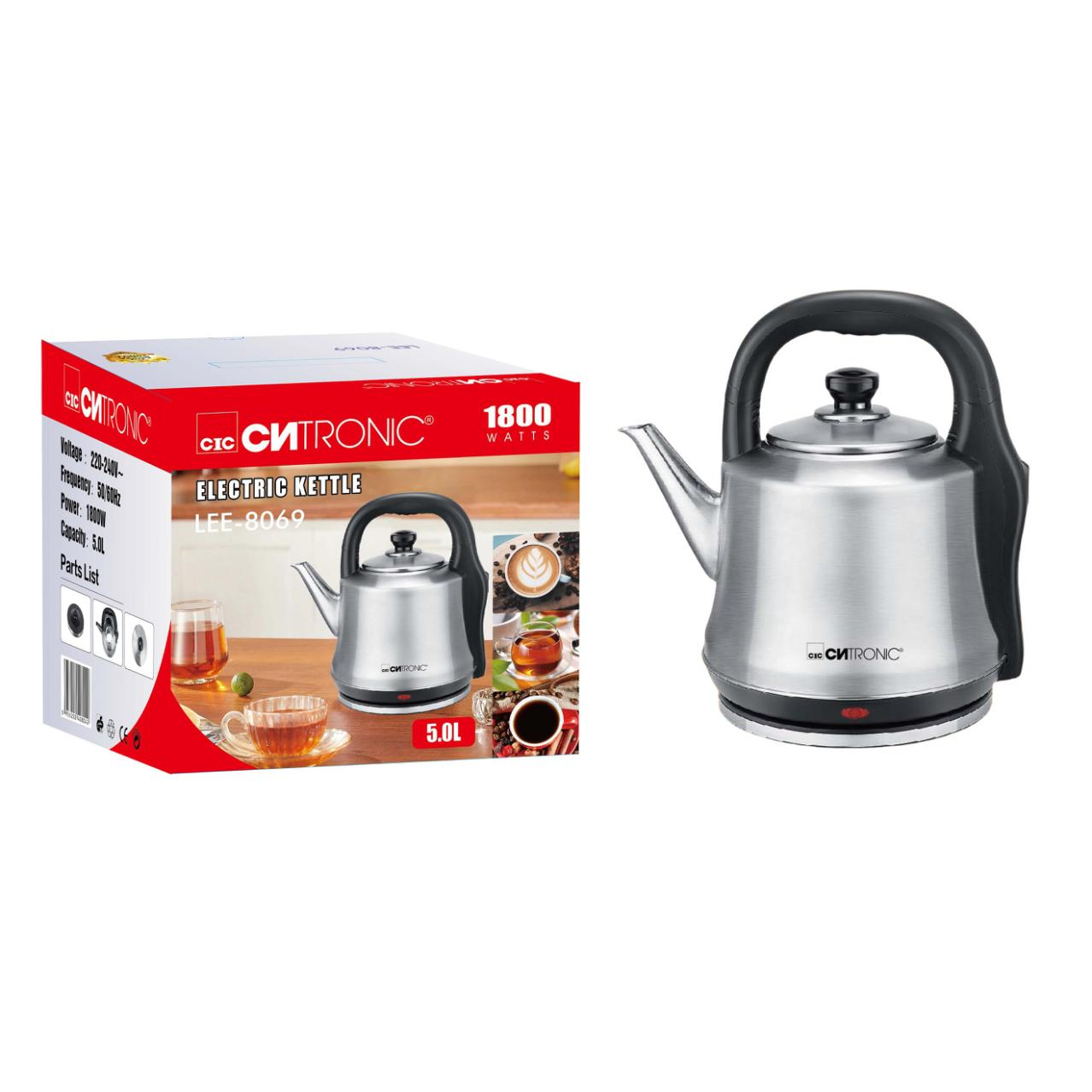 bollitore elettrico in acciaio 2000w 1.5l scalda bevande acqua tisane