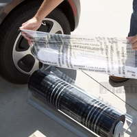Kratzfeste Autoinnenraum-Temporär-Schutzfolie PE-Klebstoff Automotive Teppich-Schutzfilm
