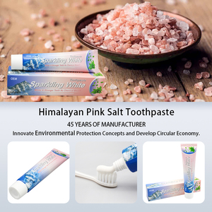 Pasta de dientes blanqueadora de 100g más vendida Sal natural del <span class=keywords><strong>Himalaya</strong></span> con sabor a menta fresca Sensación fresca y limpia para uso doméstico - Product Image 2