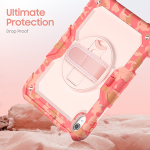 Étui pour tablette avec support rotatif pour dragonne de style camouflage pour <span class=keywords><strong>iPad</strong></span> 2025 10.2 10.<span class=keywords><strong>9</strong></span> 11 pouces <span class=keywords><strong>6</strong></span> <span class=keywords><strong>7</strong></span> 8 <span class=keywords><strong>9</strong></span> 10e 11e génération - Product Image 4