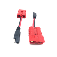 Câble de connecteur de batterie automobile haute tension robuste à 2 broches SAE vers SB50 12AWG 600V 50A à âme en cuivre