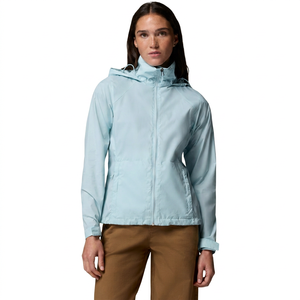 Unisex Custom LOGO Lightweight Windbreaker <b>Jacket</b> Casual Waterproof Polyester <b>Pullover</b> Front Solid Colour Regular Fit - Product Image 1