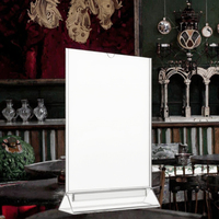 Support d'affichage en acrylique, support de menu de table, support de signalisation en acrylique pour restaurant, bar