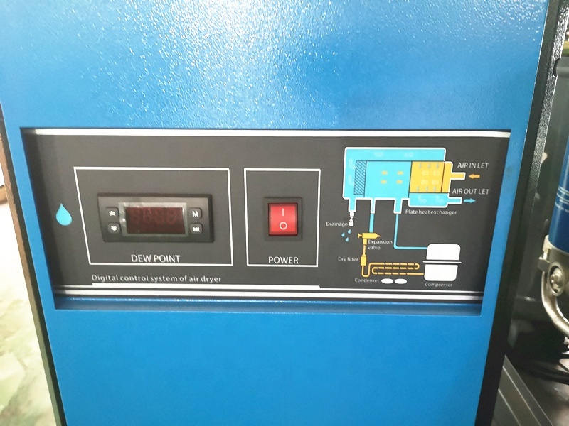 15bar 16bar integrado compresor de aire de tornillo para 1000w máquina de corte de láser 12mm placa de metal
