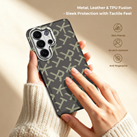 Étui en cuir PU texturé en fibre d'aramide MOCOME pour Samsung S26 Ultra S25 Ultra S24 Plus, étui magnétique antichoc de qualité militaire