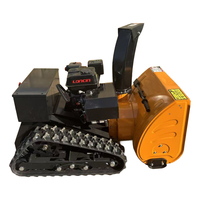 Souffleuse à neige sur chenilles télécommandée de 60 cm, moteur à essence, machine à déneiger