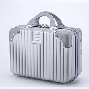 Carry <strong>Luggage</strong> 14 Inches Modern <strong>Light</strong> <strong>Weight</strong> Makeup Case Suitcase Custom Print Logo ABS Material Waterproof Zipper Closure Unisex - Product Image 2