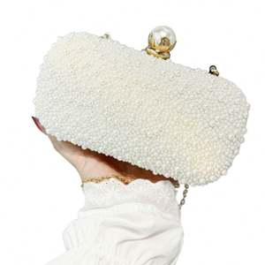 Pochette de soiree pour femme en acrylique a perles motif carre en strass et etoile a cinq branches ideale pour les mariages et - Product Image 4