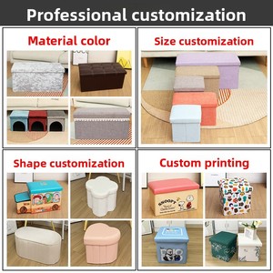 Panier de rangement pliable multi-usage en toile épaisse avec <span class=keywords><strong>broderie</strong></span> de dessin animé, lavable, pour vêtements, couettes - Product Image 6