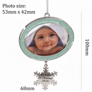 2025 <strong>Baby</strong> 1St <strong>Christmas</strong> Tree <strong>Ornament</strong> Mini Photo Frame <strong>Babies</strong> <strong>First</strong> <strong>Christmas</strong> <strong>Ornament</strong> - Product Image 5