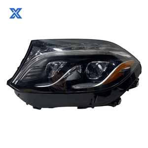 Phares LED pour Mercedes GLS W166 2015 2016 <span class=keywords><strong>2017</strong></span> 2018 2019, vision américaine, cercle blanc, GLS350 GLS450 GLS550 A1668202700 1668202800 - Product Image 1