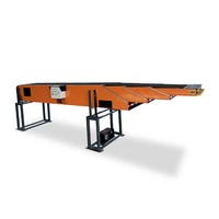 Système de convoyage extensible à levage hydraulique pour le chargement et le déchargement de conteneurs de 20 pieds et 40 pieds sur quai de camion - Convoyeur à bande télescopique