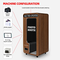 Mesin Foto Booth Korea All-in-one dengan Printer, Selfie, DSLR, Casing Vintage, Mesin Vending, PhotoBooth Remote, Teknologi Tinggi, Pemasok Perlengkapan Pesta