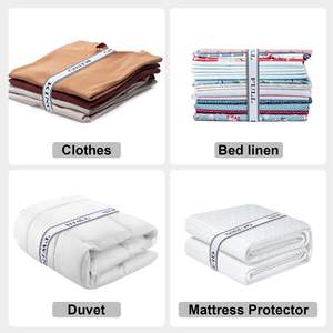 <b>Bed</b> <b>Sheet</b> Organizer Bands with Velcro Adjustable <b>Sheet</b> Organizers and Storage Label Bands <b>for</b> Linen Closet-Elastic Bedding <b>Sheet</b> - Product Image 6