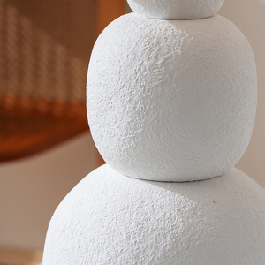 Оптовая продажа: Современная настольная лампа из белой керамики для спальни, офиса, дома, в стиле модерн, с абажуром из конопляной веревки - Product Image 6