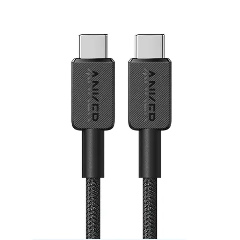 Anker 322 USB-C Naar USB-C Kabel 60W Max Oplaadkabel 3ft Gevlochten Compatibel USB-C Telefoons Tablets En Laptops