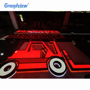 Acryl 3D auto marke name Led logo zeichen