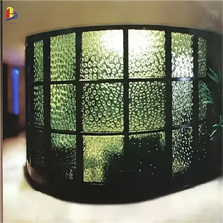 Decoratieve Zandfusing Kunst Gelaagd Glas Getextureerde Glazen Douchedeur