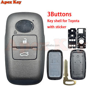 Coque de clé de voiture télécommandée intelligente 2B/3B/4B/5B avec lame non taillée, en ABS, couleur noire, pour Raize Rocky - Product Image 6