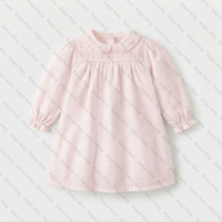 Vêtements pour enfants en gros, tenues 2 pièces pour filles, ensemble de vêtements pour bébés filles à manches longues à pois suisses roses