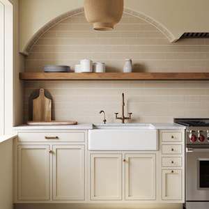 Juego de Muebles de Cocina Modulares Modernos de Estilo Europeo en Forma de L, Puerta de Madera Maciza, Tablero de Melamina, Encimera de Mármol, Alto Brillo, de Alta Gama - Product Image 5