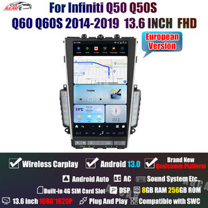 Miễn phí vận chuyển aucar 13.6 "android13 đài phát thanh xe <span class=keywords><strong>DVD</strong></span> <span class=keywords><strong>Player</strong></span> GPS Carplay màn hình cho Infiniti Q50 q50l Q60 q60l Mark 7 2014-2019 - Product Image 5