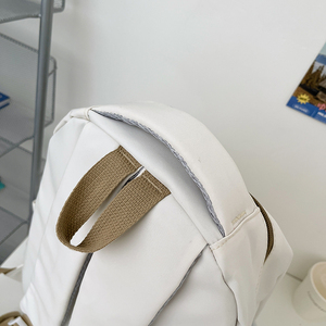 Vente en gros de sac d'école à fermeture éclair pour le commerce transfrontalier tendance lycéen grande capacité allègement du fardeau protection de la colonne vertébrale - Product Image 6