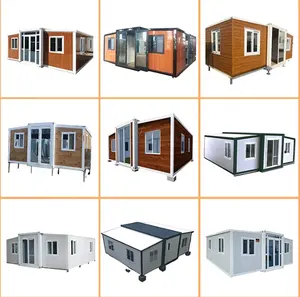 20FT Bedroom Predfabricated Container Homes 40Ft Expandable Container House With Full Bathroom