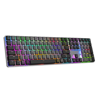 Keyboard Mekanik Profil Rendah Silent Red Switch 2.4G RGB Nirkabel Kantor Komputer Pelat Aluminium Gaming Keyboard Mekanik
